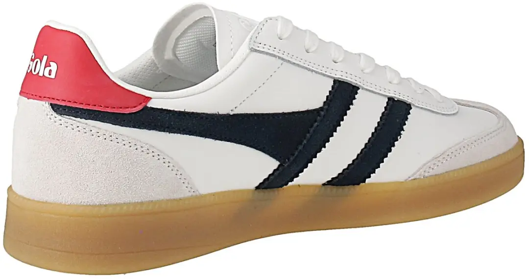 Gola Viper Leather Herensneaker - Wit/Navy/Rood - afbeelding 2 van 6