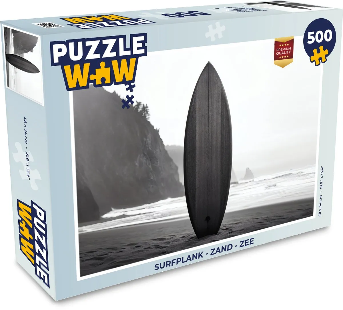 PuzzleWow Surfplank Puzzel 500 Stuks - Zee