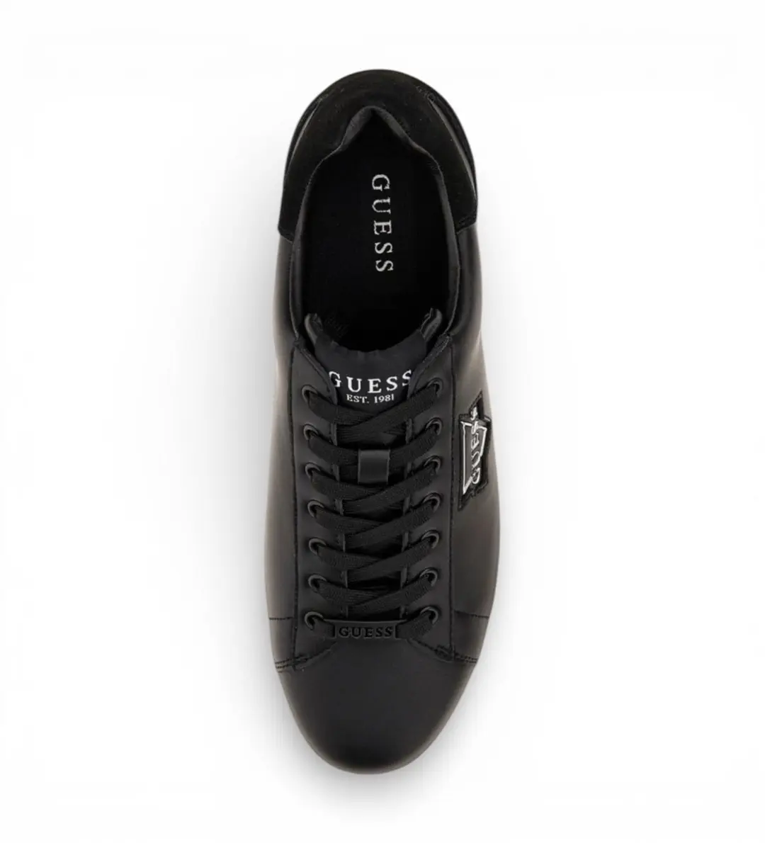 Guess Elba Leren Sneakers 43 - Zwart - afbeelding 6 van 6