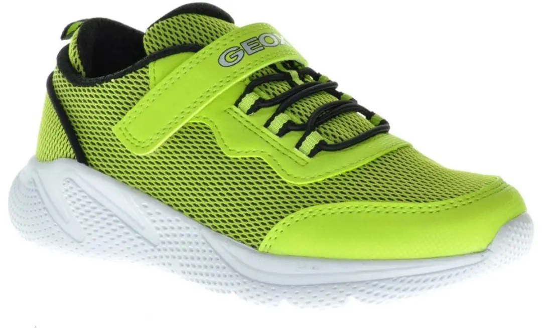 Geox Sprintye Fluo Groene Sneaker Voor Jongens maat 38