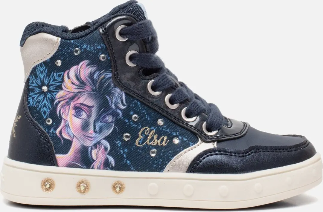 Geox J skylin sneakers blauw Imitatieleer