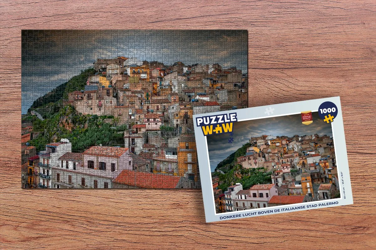 PuzzleWow Palermo Legpuzzel 1000 Stuks - Multicolor
