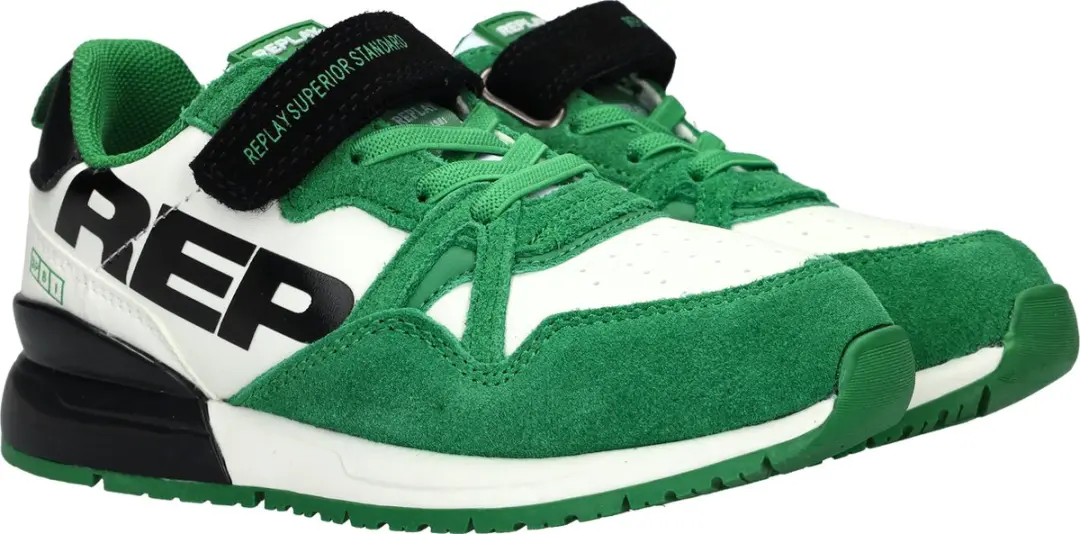 Replay Shoot Jr8 Sneakers - Jongens - Groen - Maat 32 - afbeelding 4 van 6