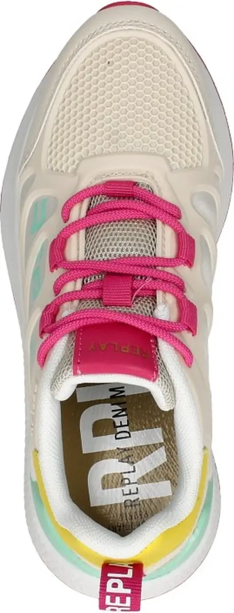 Replay Maze Sneaker - Meisjes - Beige/multi - Maat 35 - afbeelding 5 van 6