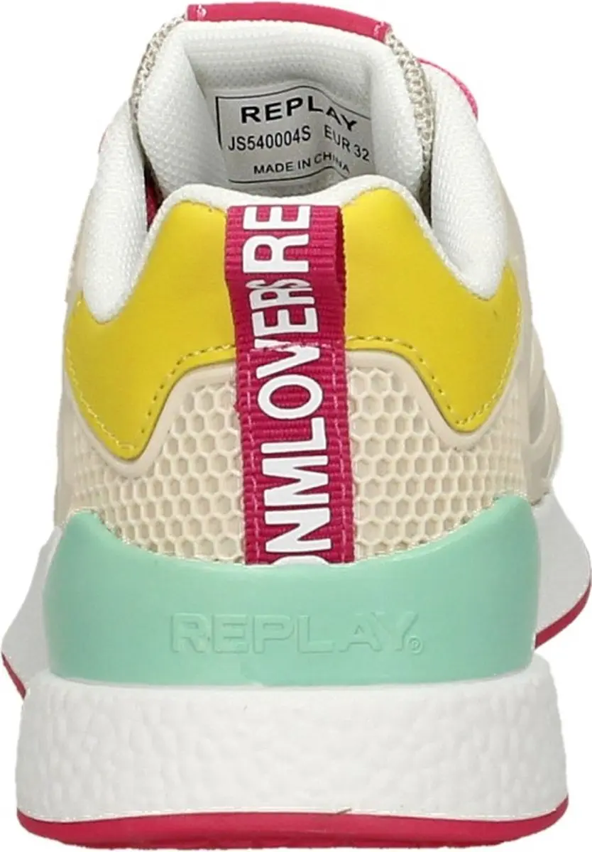 Replay Maze Sneaker - Meisjes - Beige/multi - Maat 35 - afbeelding 6 van 6