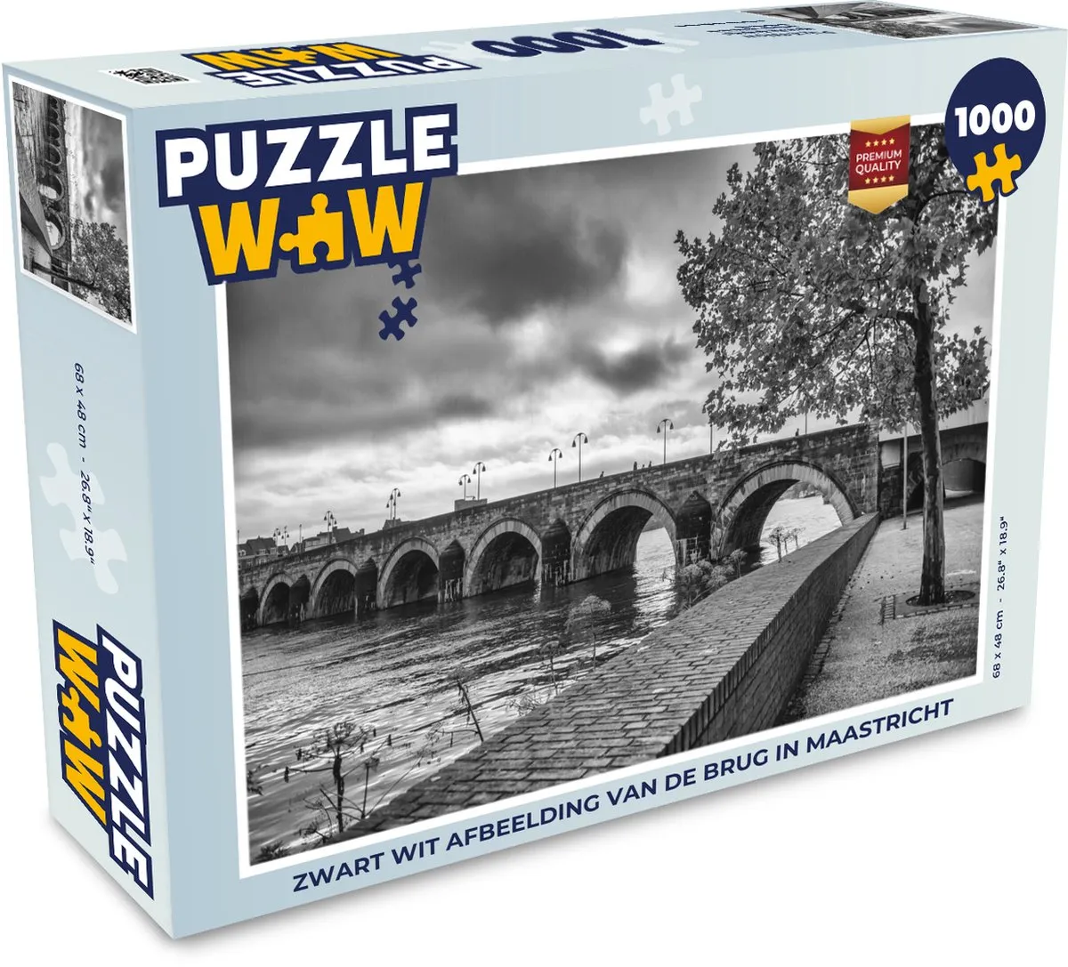 PuzzleWow Maastricht Legpuzzel 1000 Stuks