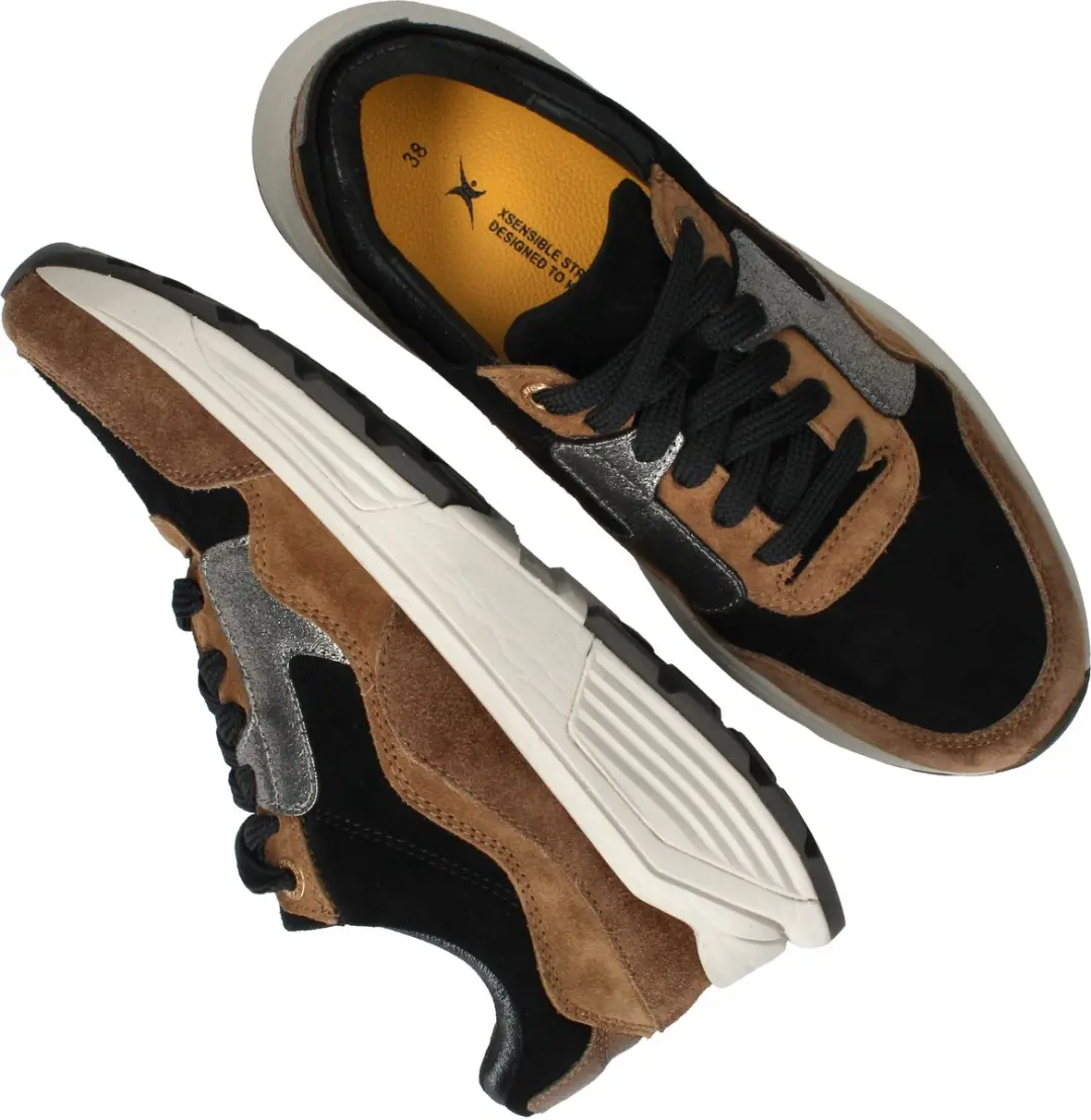 Xsensible Golden Gate Lady Dames Veterschoenen - Bruin - Maat 42