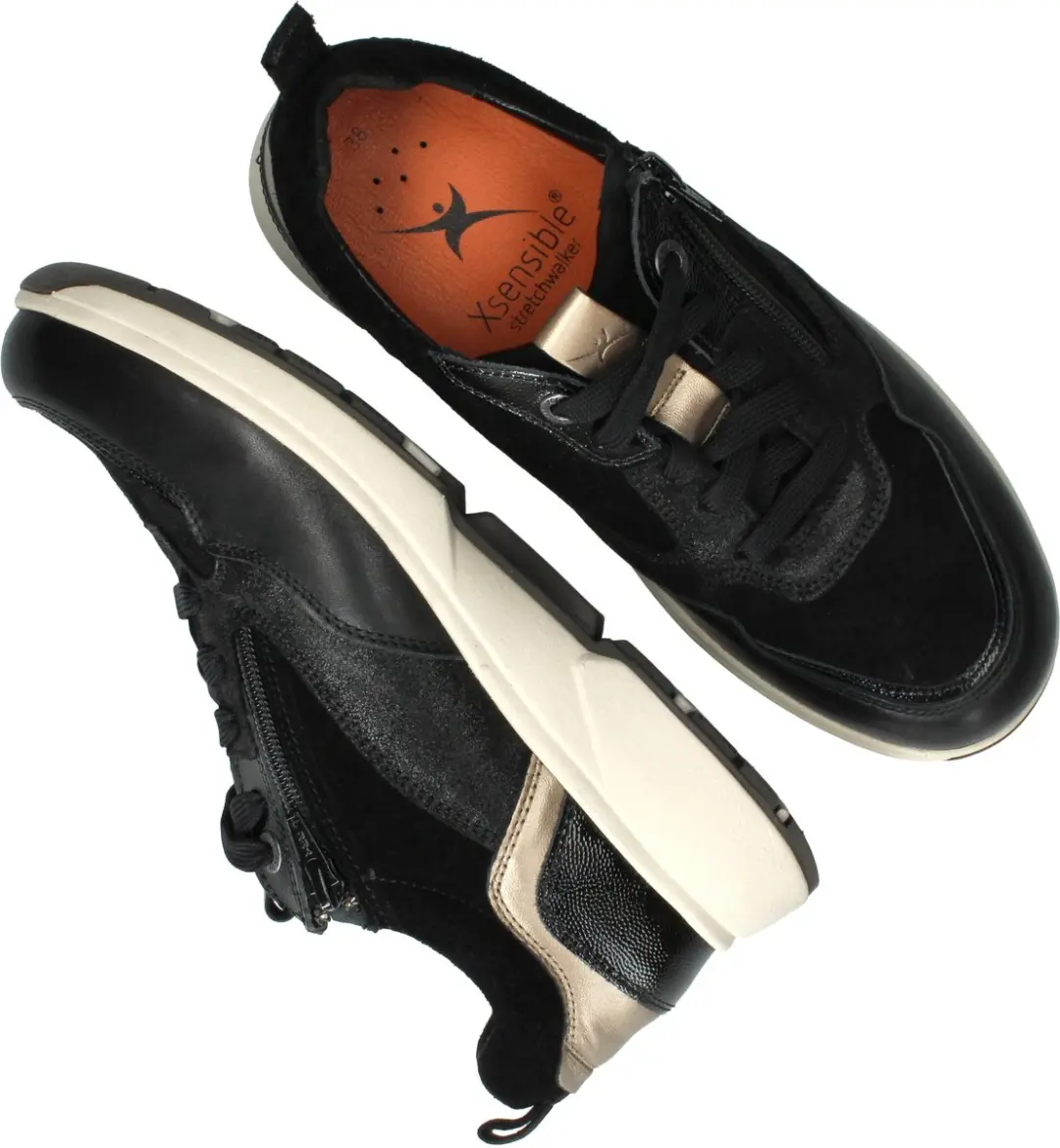 Xsensible Combi G Sneaker - Dames - Zwart - Maat 42