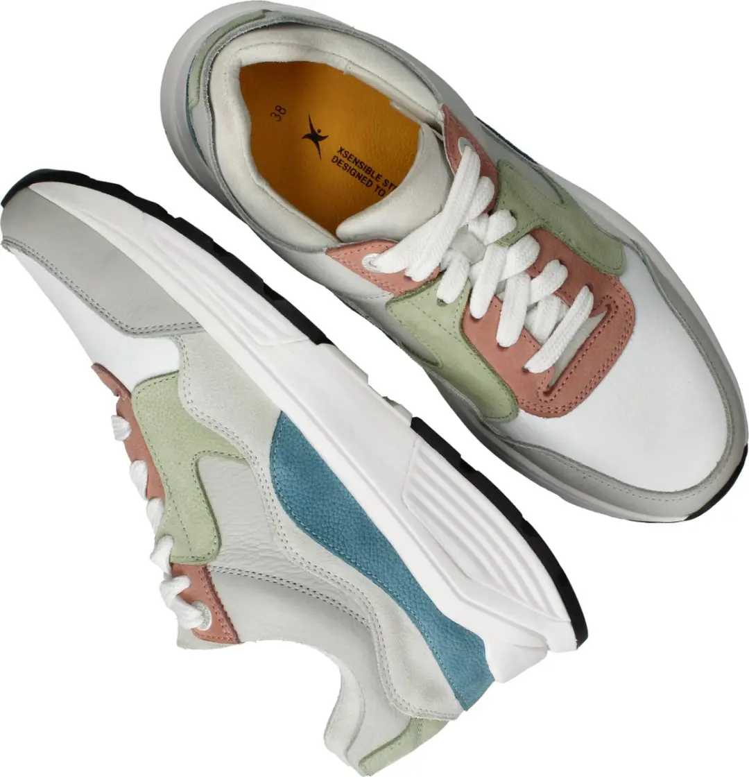 Xsensible Golden Gate Lady Dames Veterschoenen - Lichtgrijs - Maat 37