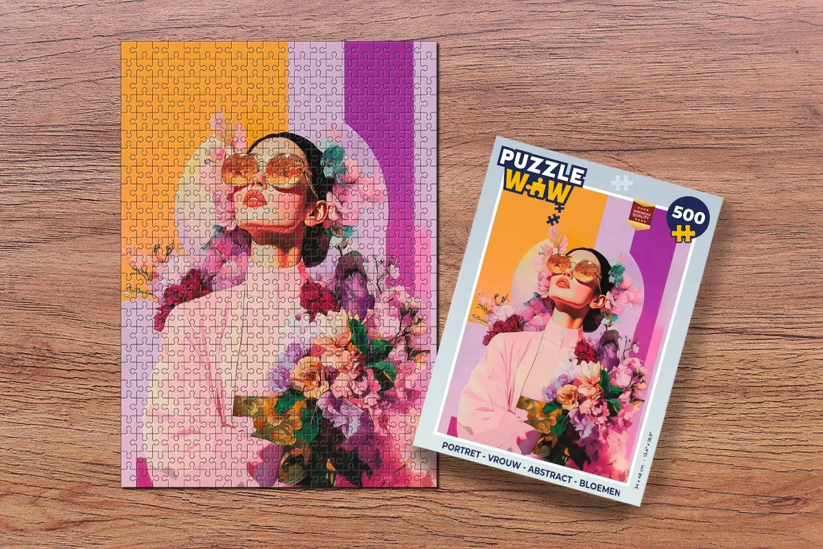 PuzzleWow Portret Bloemen Legpuzzel 500 Stuks - MPN 8721374599694