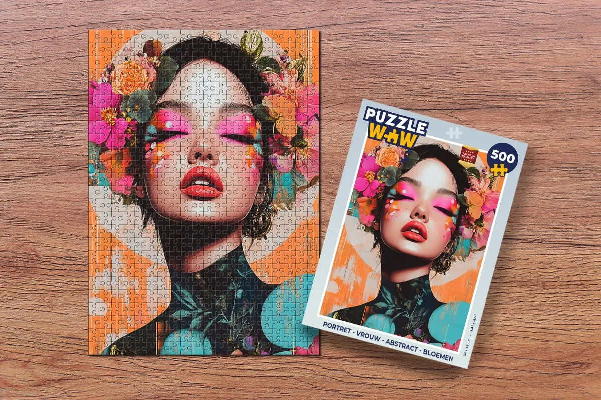 PuzzleWow Portret Bloemen Legpuzzel 500 Stuks - MPN 8721374599694