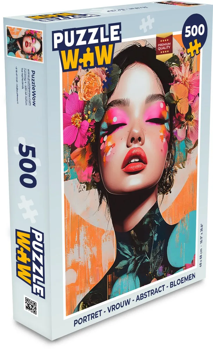 PuzzleWow Portret Bloemen Legpuzzel 500 Stuks - MPN 8721374599694