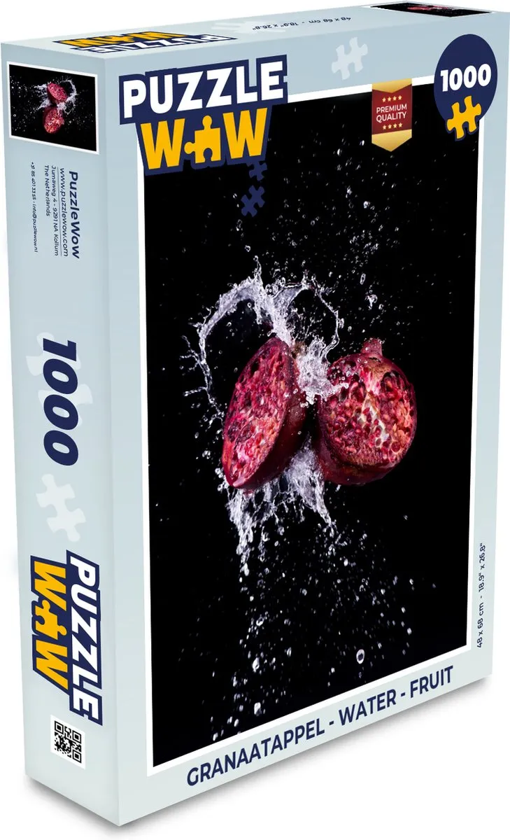 PuzzleWow Granaatappel Legpuzzel 1000 Stuks - Multicolor