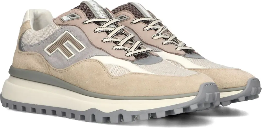 Floris Van Bommel Sfm-10238 De Gripper Sneakers - Suède - Heren - Beige - Maat 44