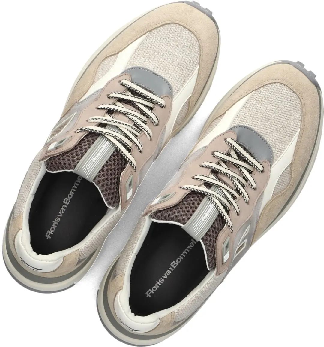 Floris Van Bommel Sfm-10238 De Gripper Sneakers - Suède - Heren - Beige - Maat 44