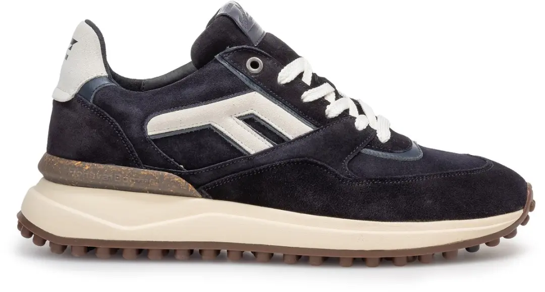 Floris Van Bommel Sfm-10139 Noppi Sneakers - Suède - Heren - Blauw - Maat 40