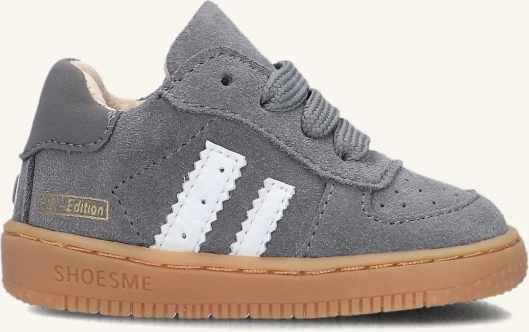 Shoesme grijze suède sneakertje