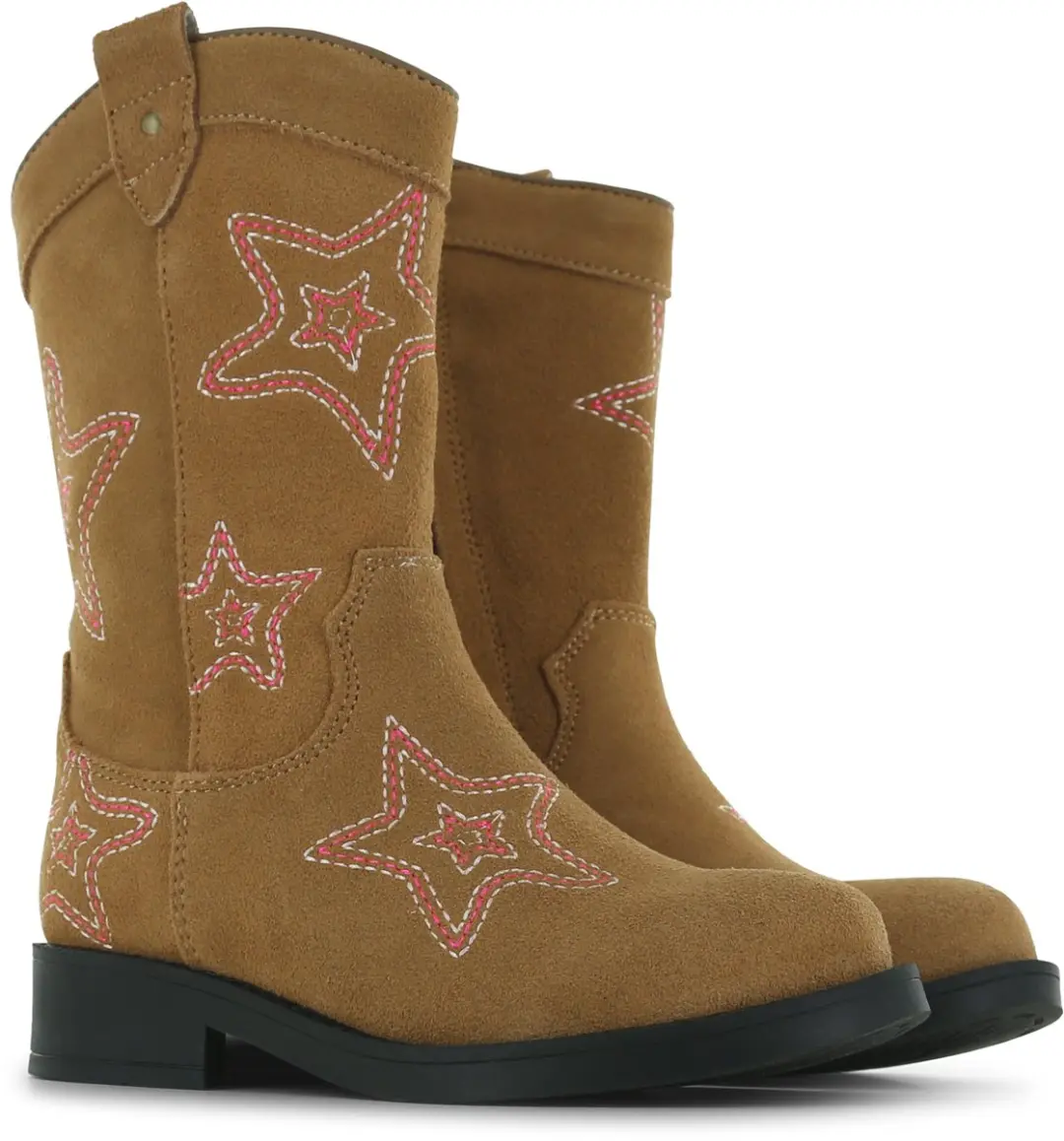 Shoesme Cognac Cowboylaars Met Sterren
