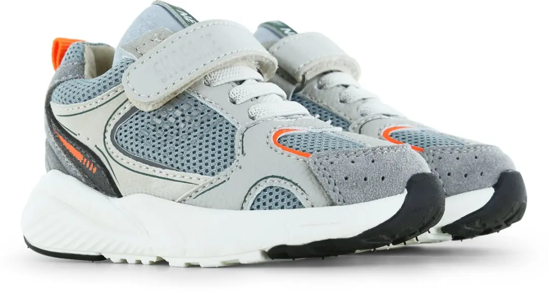 Shoesme Veterschoenen 27 - Grey Orange - afbeelding 4 van 6