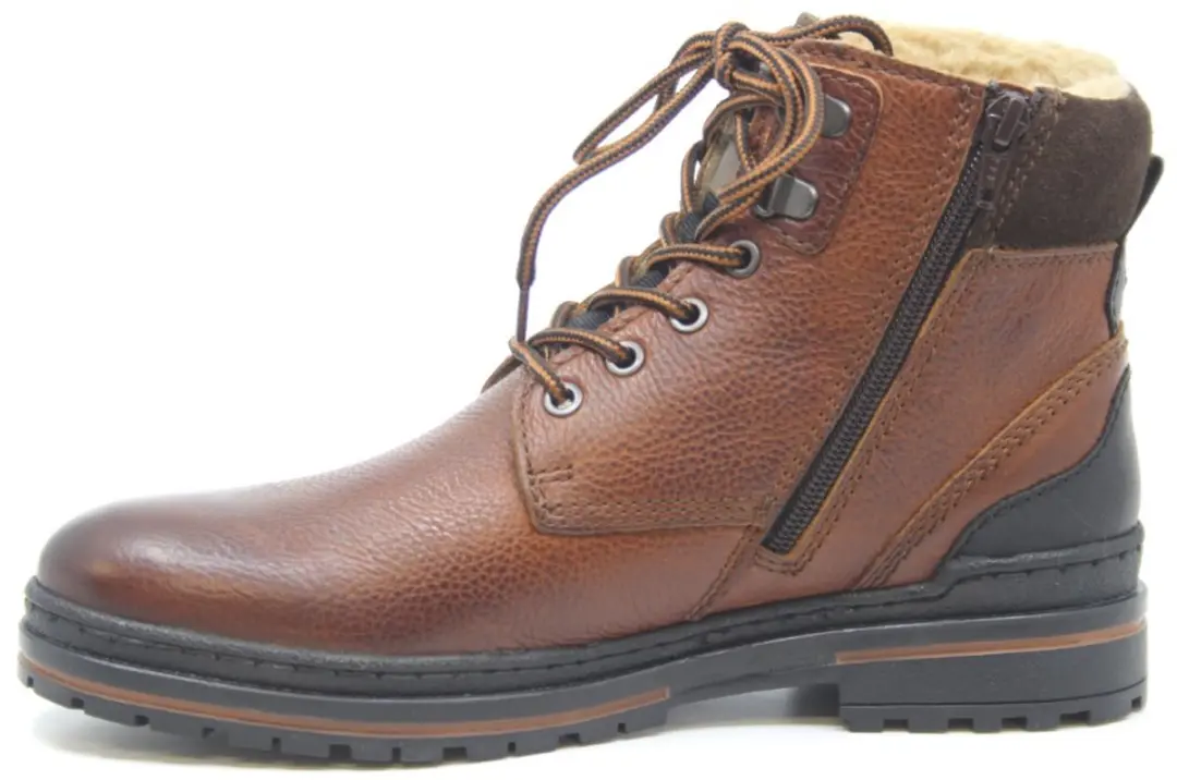 Australian York heren veterboot - Cognac - Maat 45