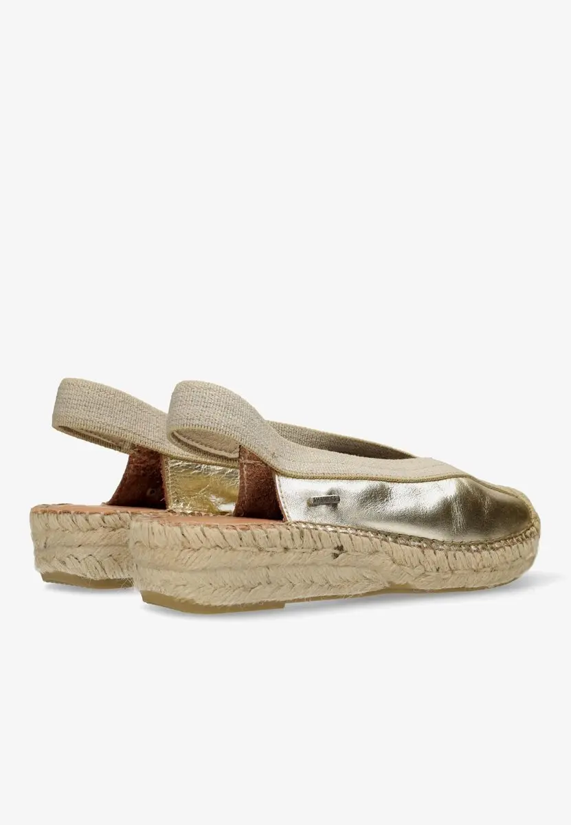 Shabbies Amsterdam Palma Ki Sling Espadrille - Lichtgoud - Maat 38