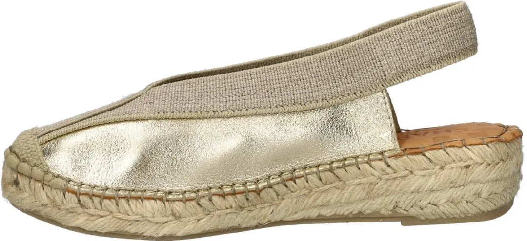 Shabbies Amsterdam Palma Ki Sling Espadrille - Lichtgoud - Maat 38 - afbeelding 6 van 6