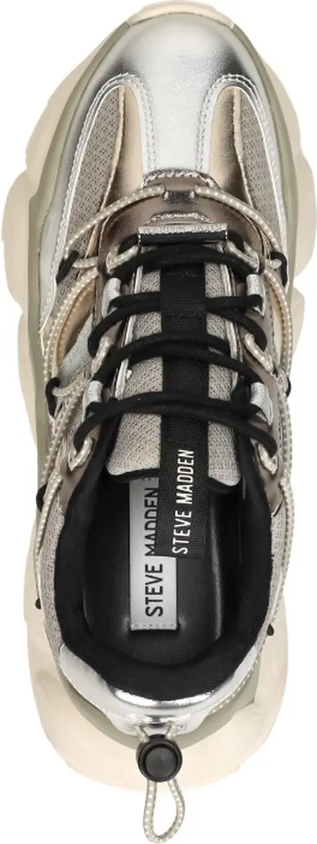 Dames Sneakers Steve Madden Spectator Pew/gold Zilver - Maat 40 - afbeelding 5 van 6