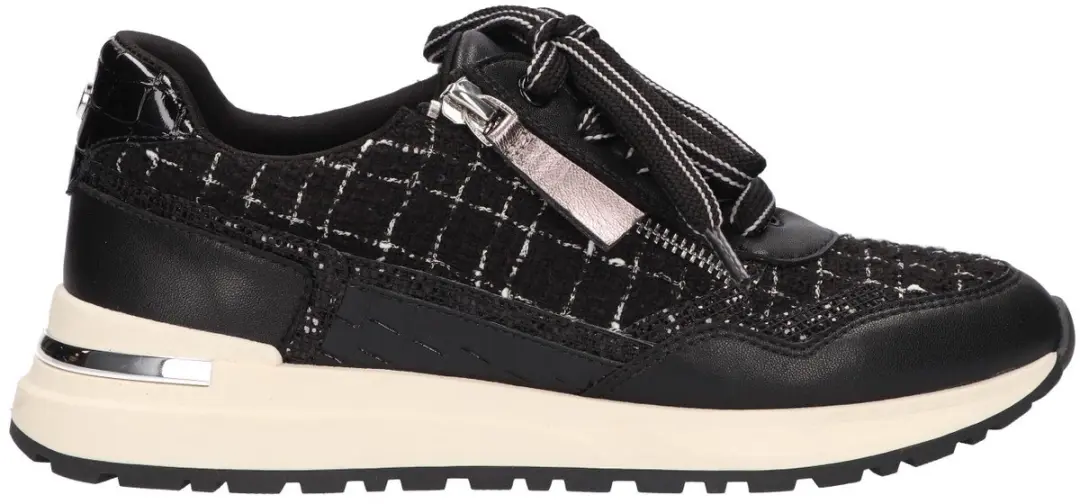 La Strada Sneakers Zwart Textiel