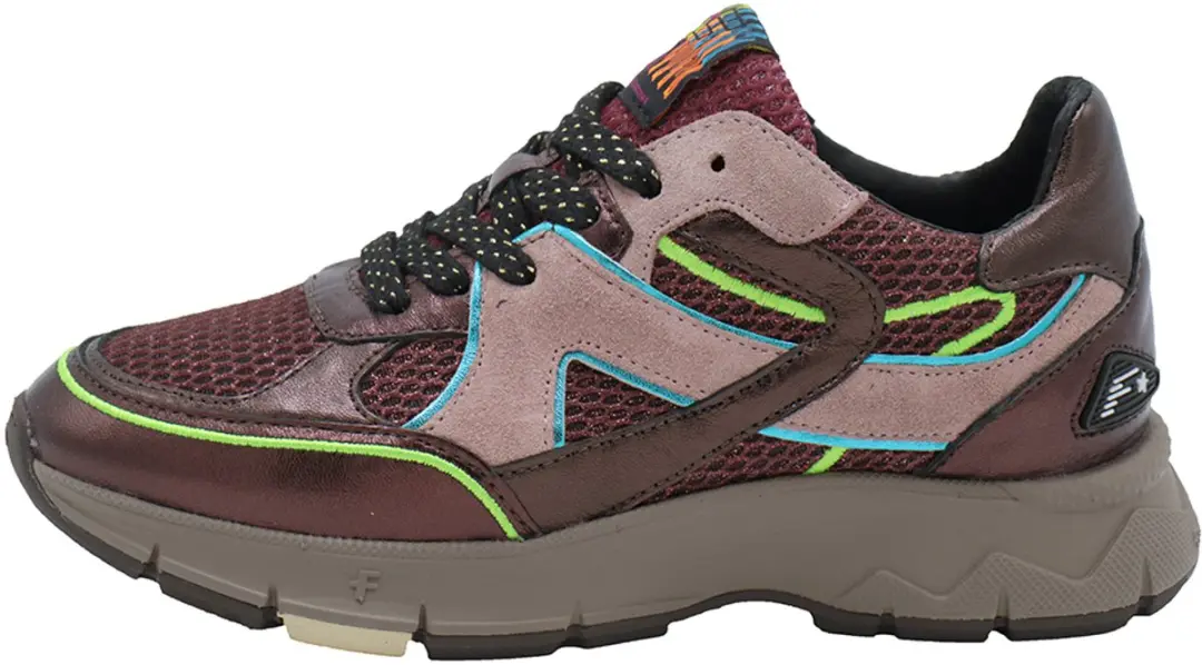 Floris van Bommel Daysi 09.02 Dames Sneakers - Maat 40 - Bordeaux - afbeelding 2 van 6