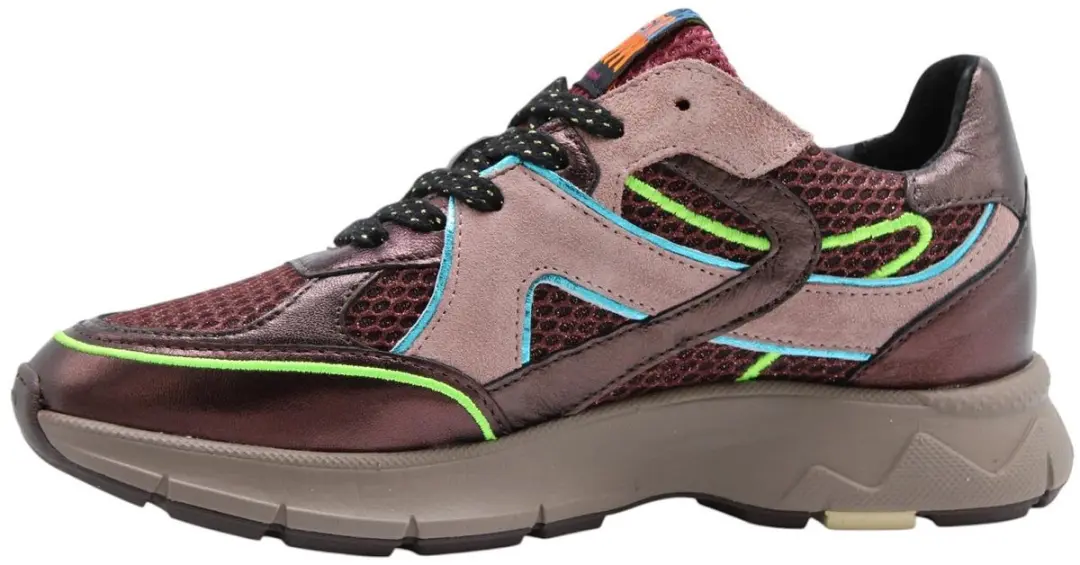 Floris van Bommel Daysi 09.02 Dames Sneakers - Maat 40 - Bordeaux - afbeelding 5 van 6