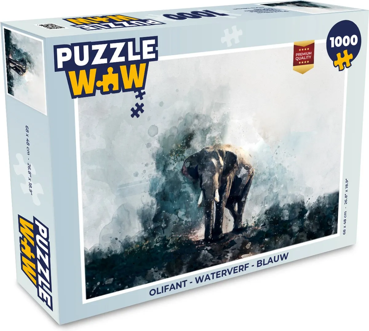 PuzzleWow Olifant Legpuzzel 1000 Stuks