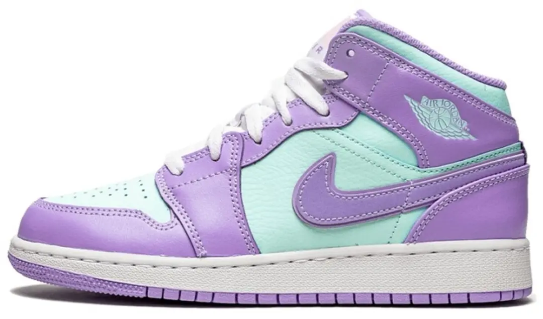 Nike Air Jordan 1 Mid (GS), Purple Pulse/Artic Punch, 554725 500, EUR 37.5