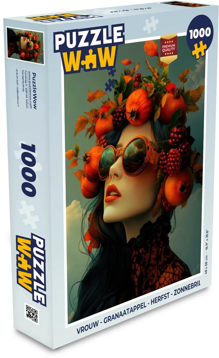 PuzzleWow Legpuzzel 1000 Stuks - Granaatappel