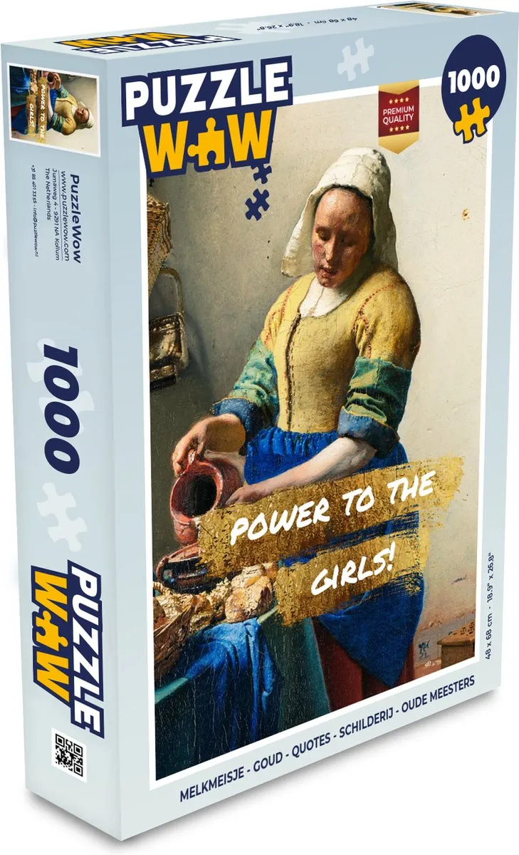 PuzzleWow Melkmeisje Legpuzzel 1000 Stuks