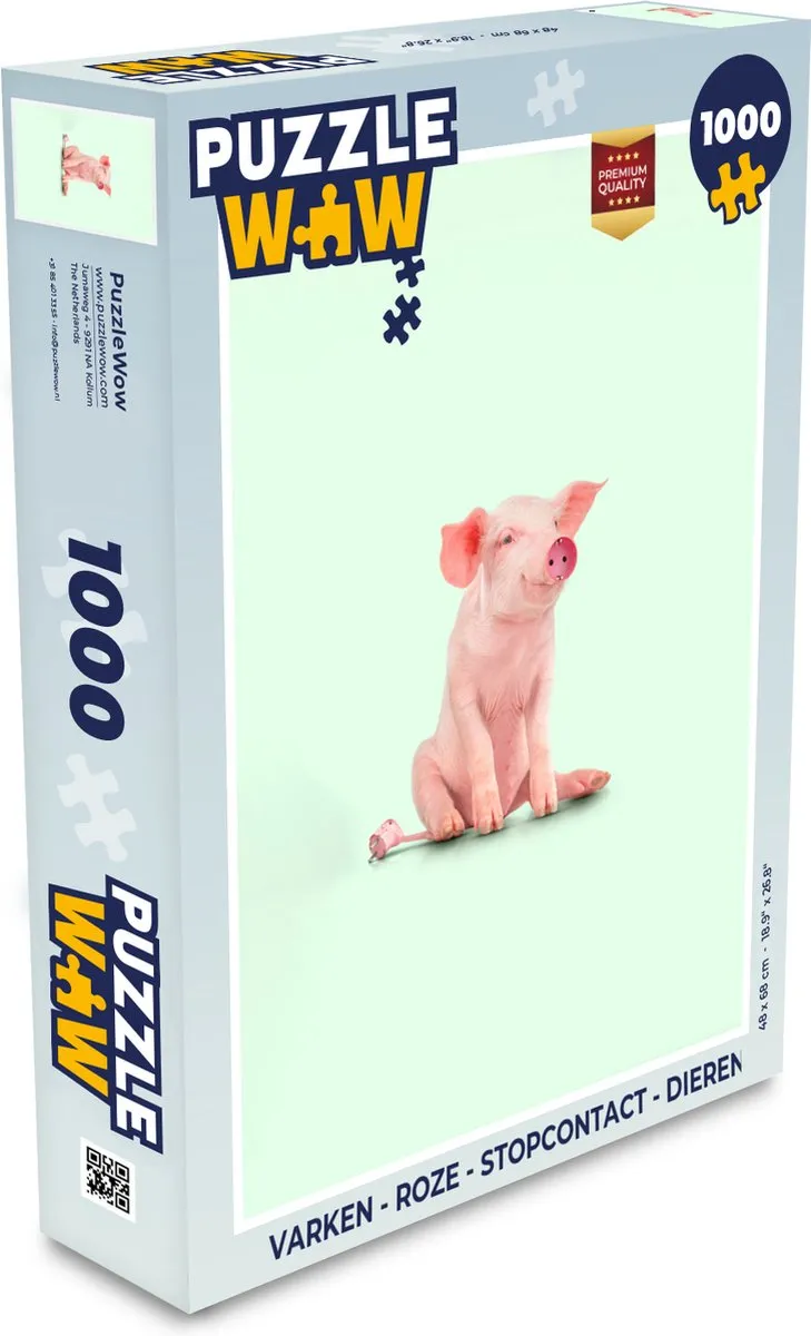 PuzzleWow Varken Legpuzzel 1000 Stuks