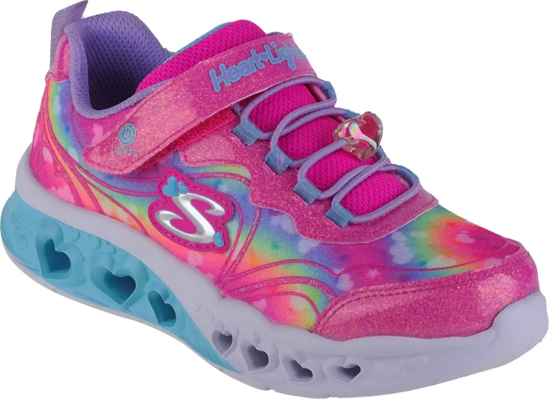 Skechers Flutter Heart Lights-Groovy Swirl 303253L-HPLV, voor meisje, Roze, Snea