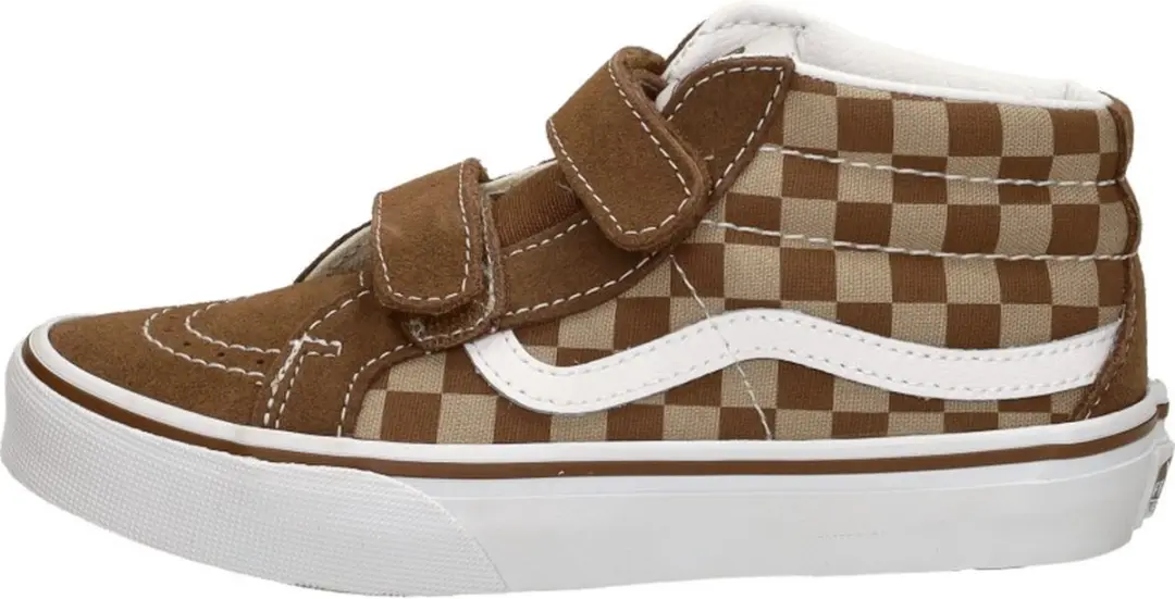 Vans SK8-Mid Reissue V Checkerboard Sneakers - Bruin - afbeelding 2 van 6