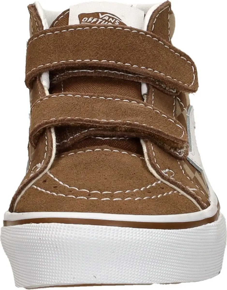 Vans SK8-Mid Reissue V Checkerboard Sneakers - Bruin - afbeelding 3 van 6