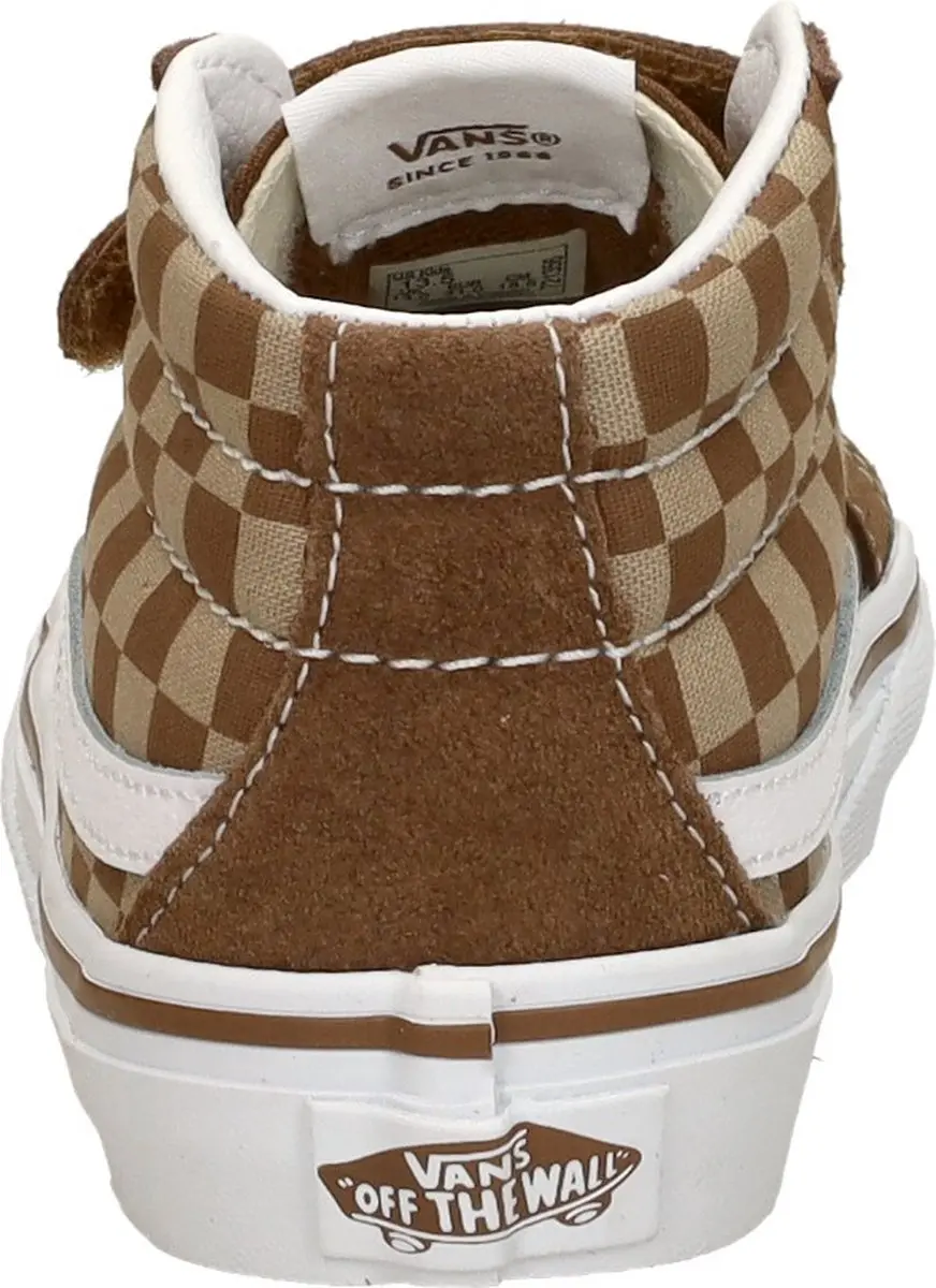 Vans SK8-Mid Reissue V Checkerboard Sneakers - Bruin - afbeelding 6 van 6