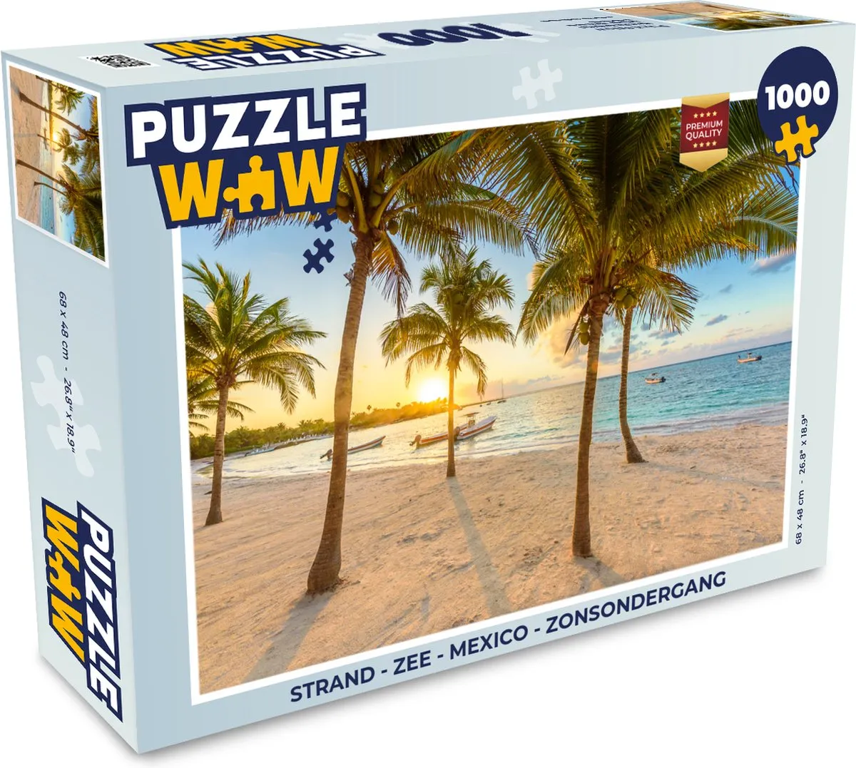 PuzzleWow Legpuzzel Mexico Zonsondergang 1000 Stuks