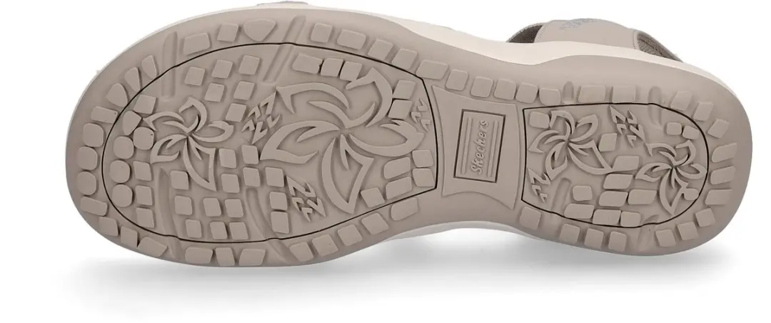 Skechers Reggae Slim Stretch Flex Dames Sandalen - Taupe - afbeelding 6 van 6