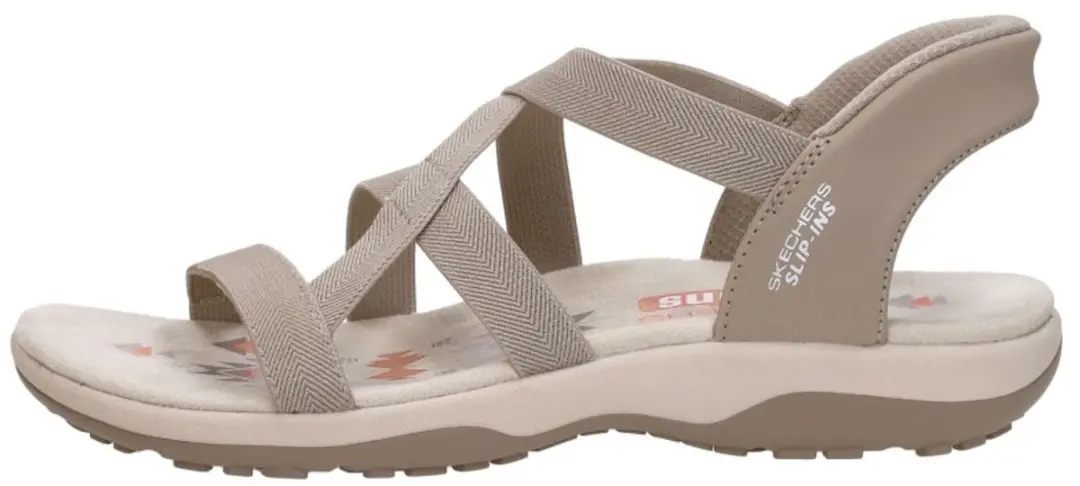 Skechers Reggae Slim Stretch Flex Dames Sandalen - Taupe - afbeelding 3 van 6