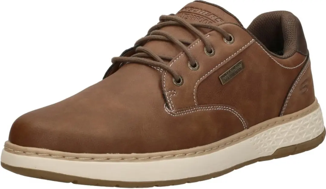 Skechers Garlan-Pryor Heren Veterschoenen - Bruin - afbeelding 3 van 6