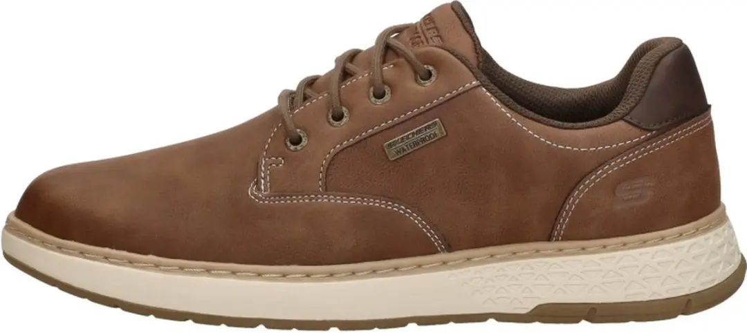 Skechers Garlan-Pryor Heren Veterschoenen - Bruin - afbeelding 2 van 6