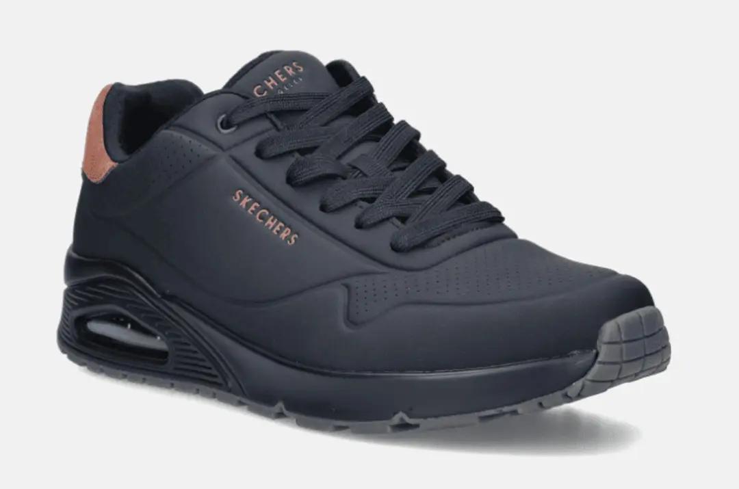 Skechers Uno Suited On Air Heren Sneakers - Zwart - afbeelding 3 van 6