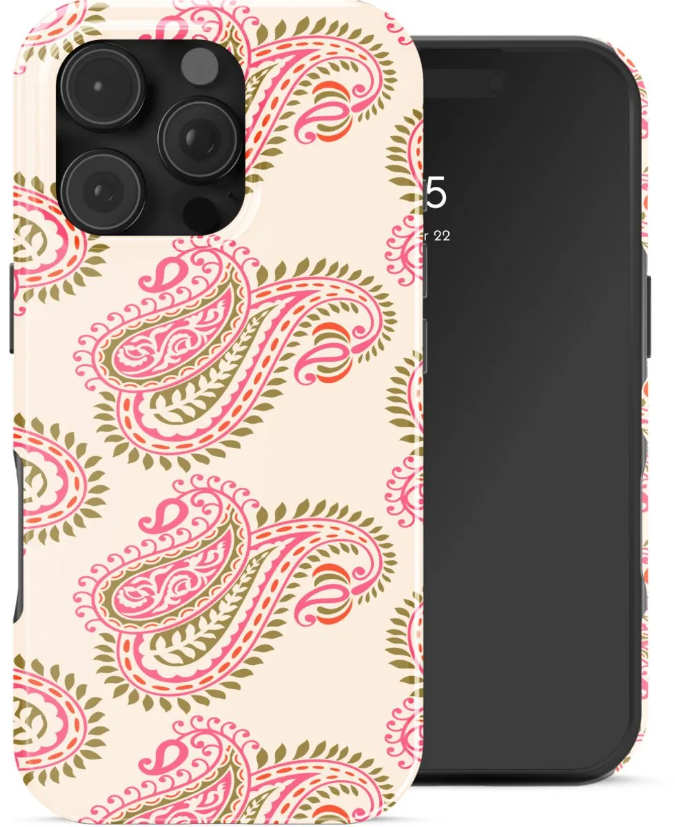 Selencia Hoesje iPhone 16 Pro Max Paisley Blush