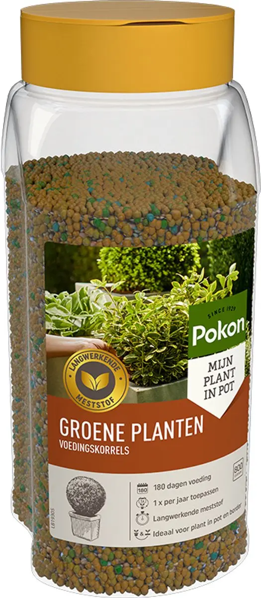 Pokon Voedingskorrels Groene Planten 800g - afbeelding 2 van 5