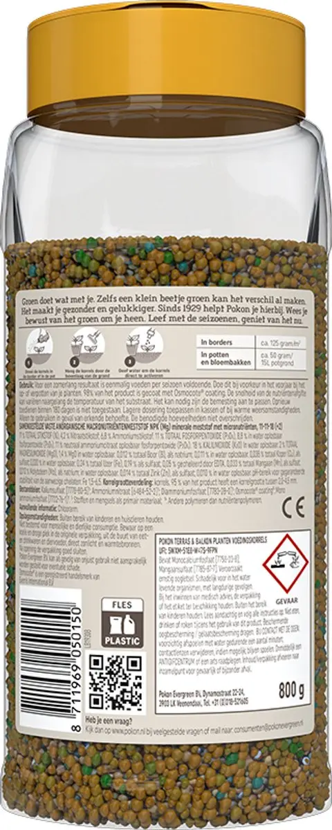 Pokon Terras & Balkon Plantenvoeding 800g - Osmocote - afbeelding 3 van 5