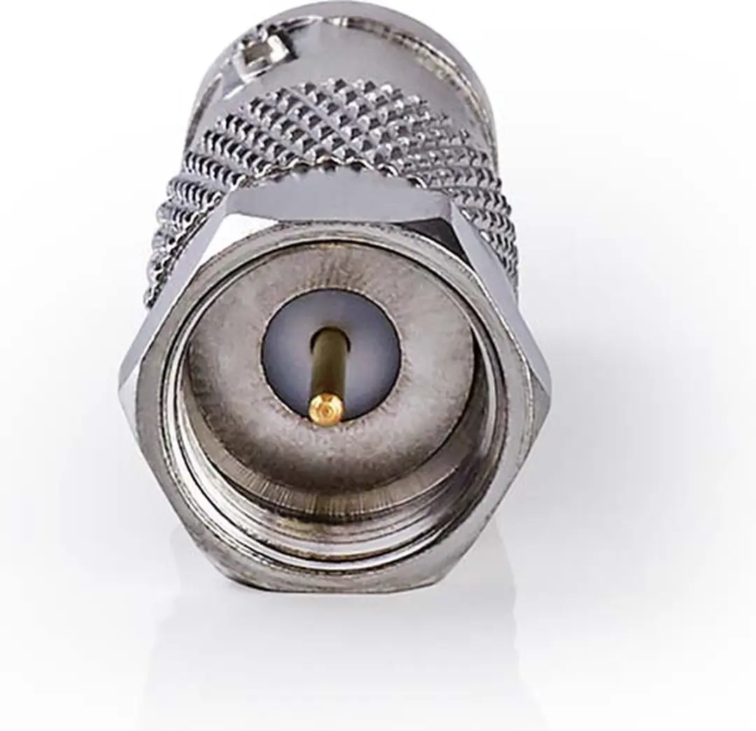 Nedis F-Male Antenne-Adapter 75 Ohm - Zilver - afbeelding 6 van 6