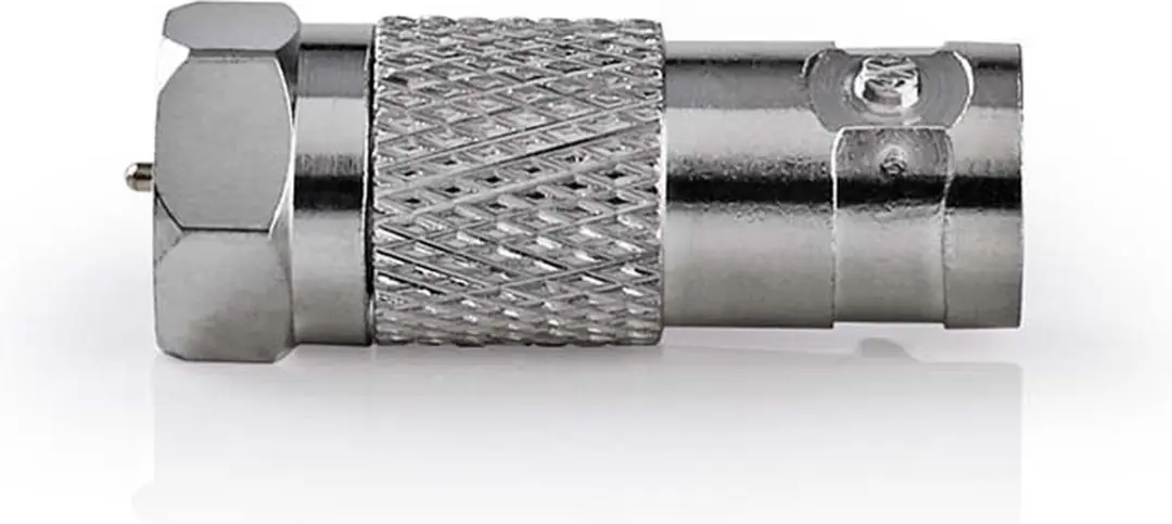 Nedis F-Male Antenne-Adapter 75 Ohm - Zilver